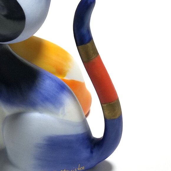 Goebel Rosina Cat's Porcelain Figurine Sabino/Sabina Signed Cat's World Germany - Picture 10 of 16